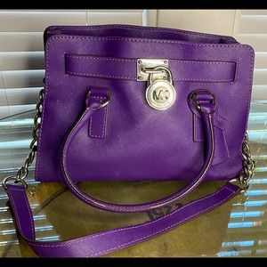 Michael Kors MK Purple Shoulder bag.